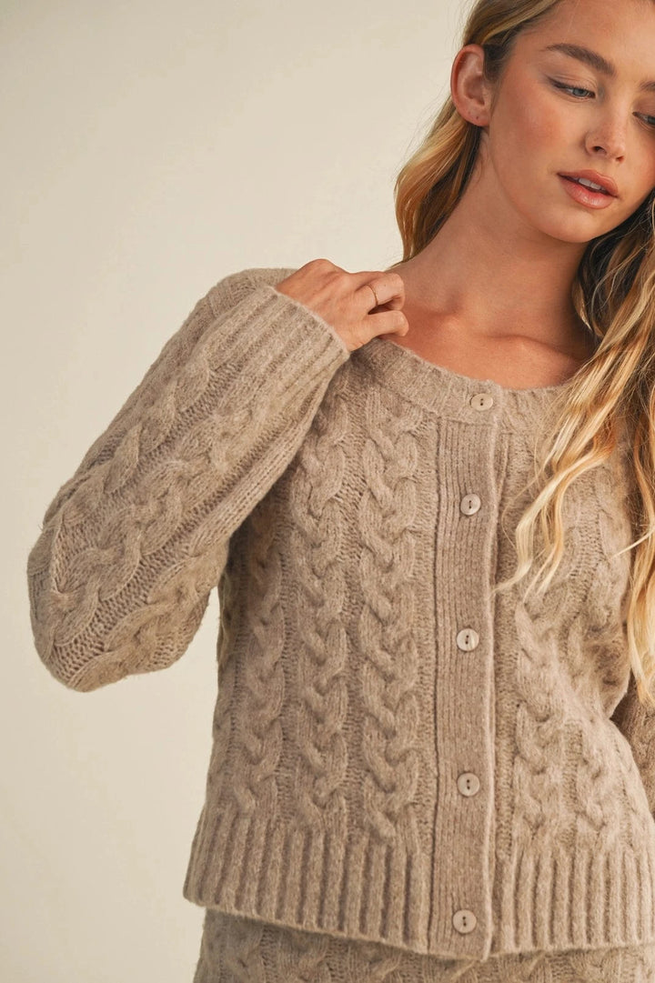 Cable Sweater Cardigan