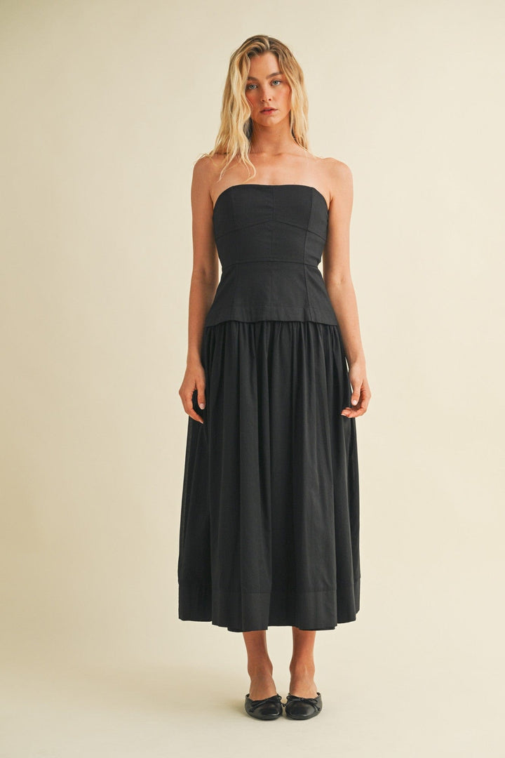 Corset Lined Strapless Dress