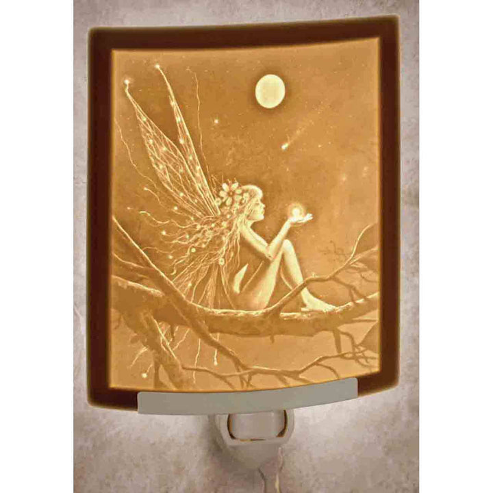 Catch A Falling Star Porcelain Lithophane Night Light