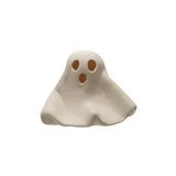 Stoneware Bisque Ghost with LED Light, White