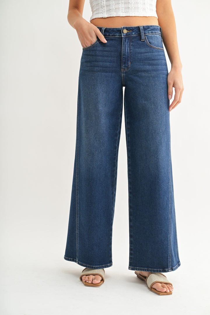 Seamed Wide Leg