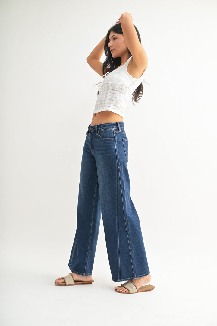 Seamed Wide Leg