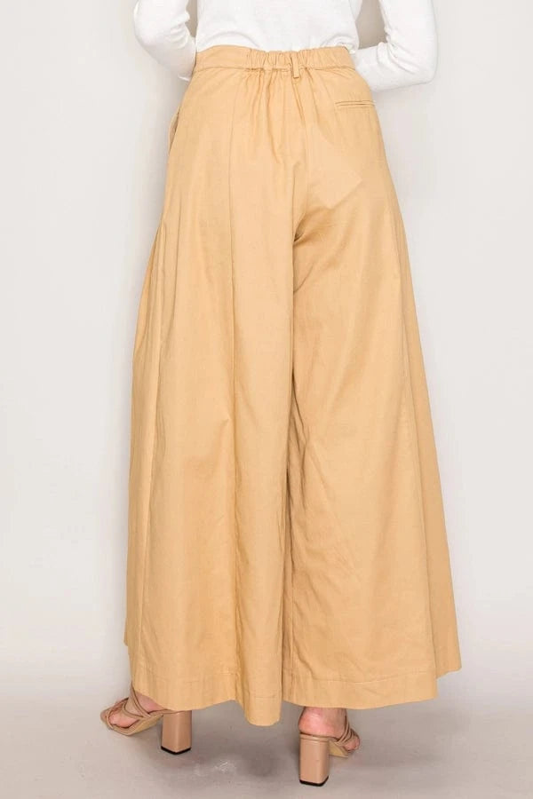 Taupe Wide Leg Pants