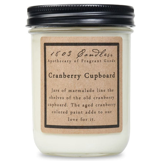 1803 Candle-Cranberry Cupboard