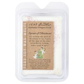 1803 Candles Spirit of Christmas pure soy wax melts in clear clamshell packaging