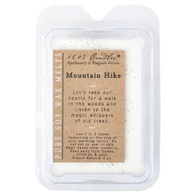 1803 Candles Mountain Hike pure soy wax melts in white clamshell packaging