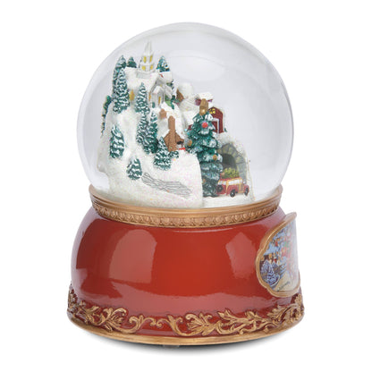 Musical Town Glitterdome With Rotating Cars