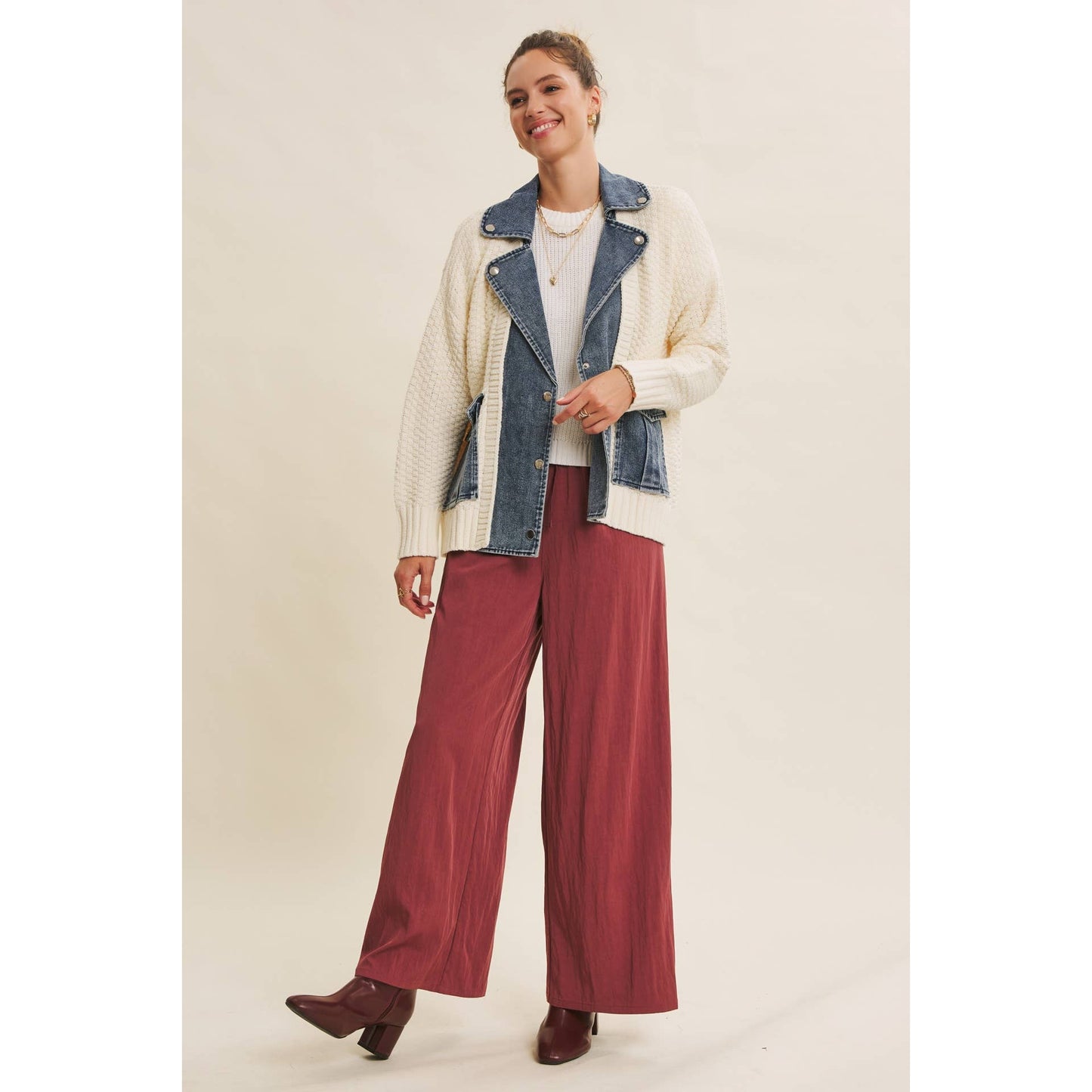 Washed Wide Leg Pants