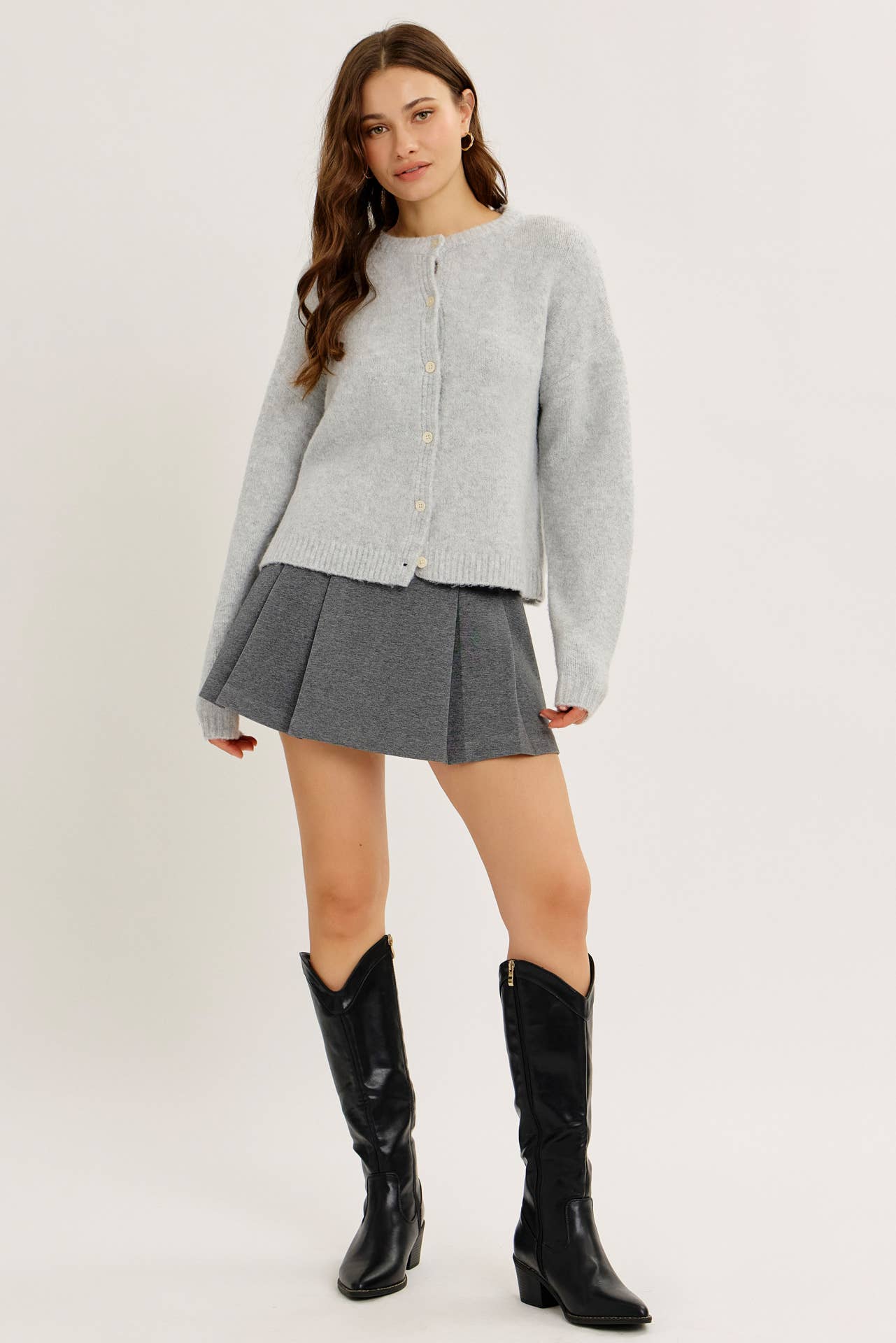 Oversized Cloud Touch Button-Down Cardigan