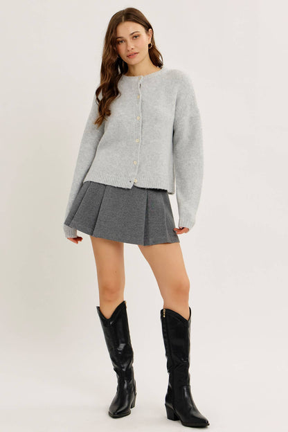 Oversized Cloud Touch Button-Down Cardigan