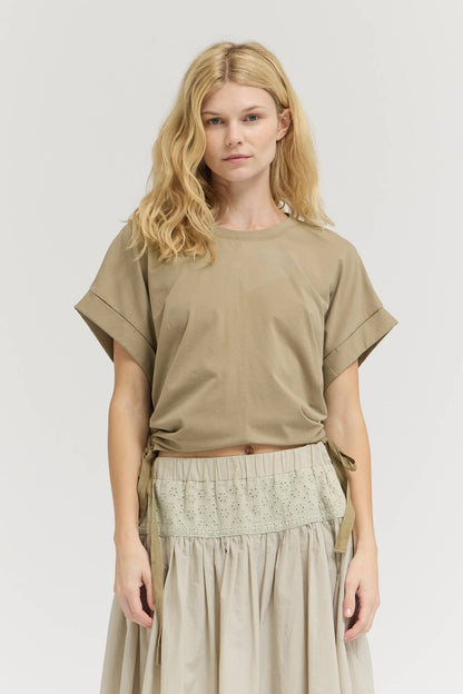 41628 - SIDE SCRUNCH TEE