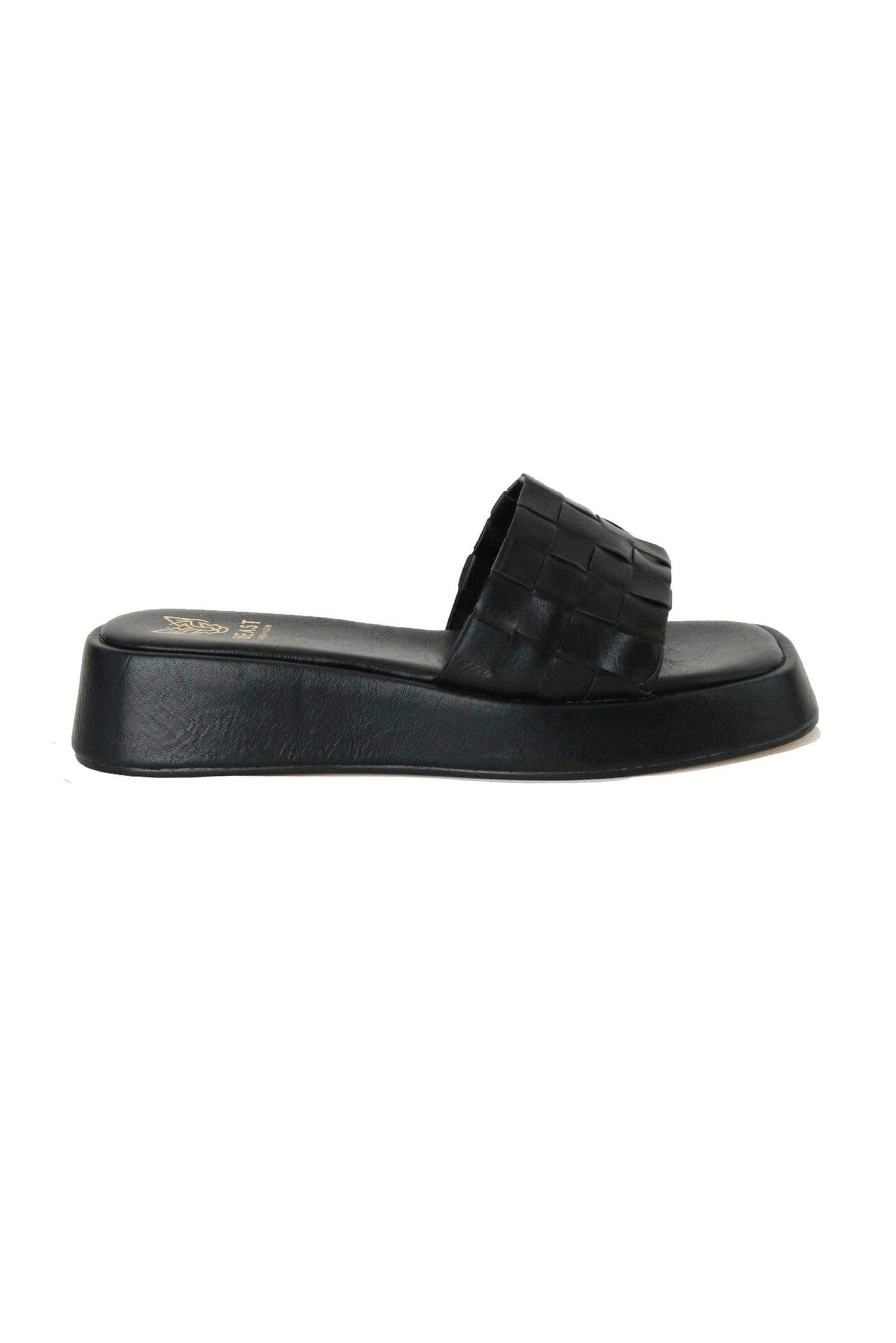 Platform Woven Slide Sandals