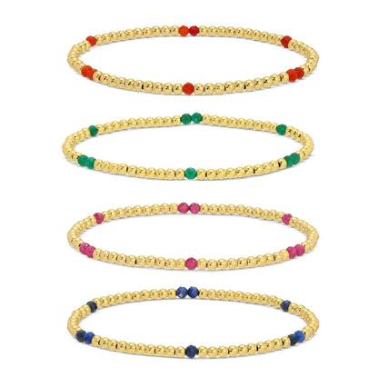 3mm Stone Accented Stretch Bracelets