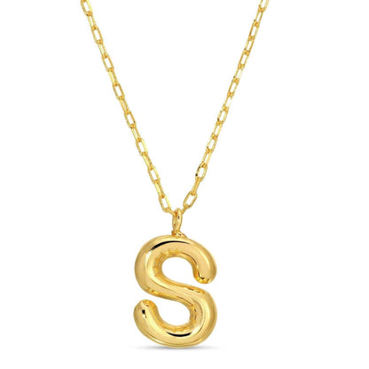 Large Balloon Initial Pendant