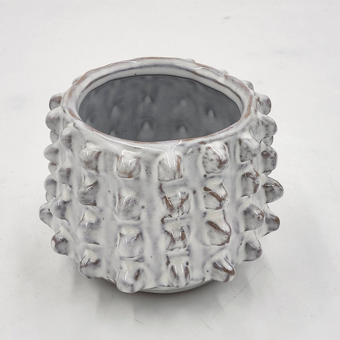 Round Stoneware Planter