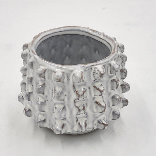 Round Stoneware Planter
