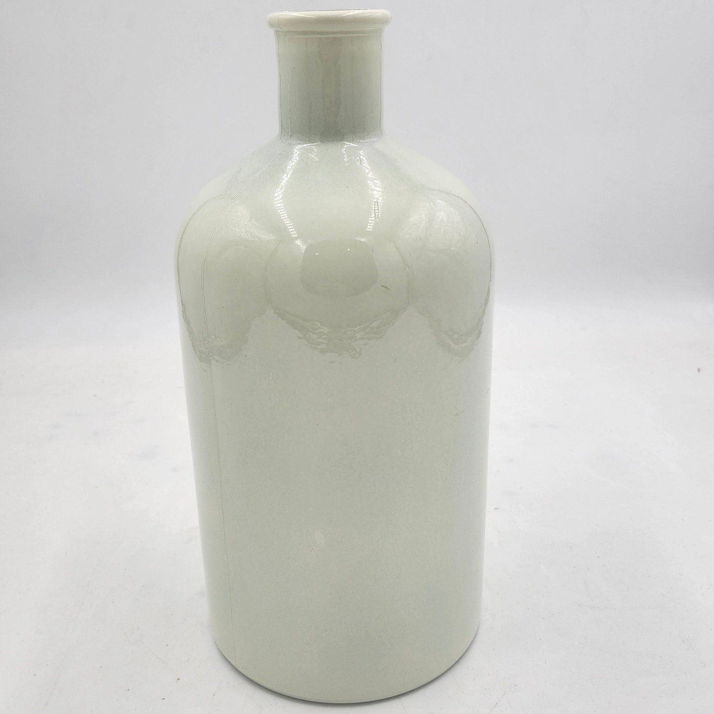 Mudpie Large White Bottleneck Vase