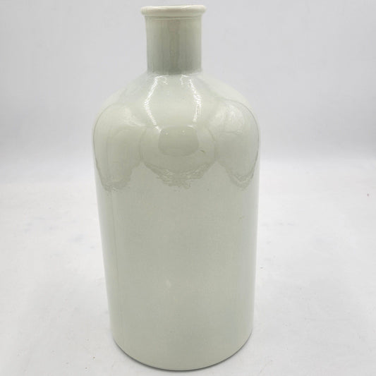 Mudpie Large White Bottleneck Vase