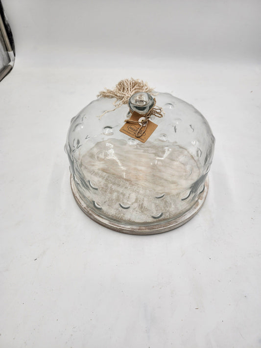 Hobnail Glass Cake Dome