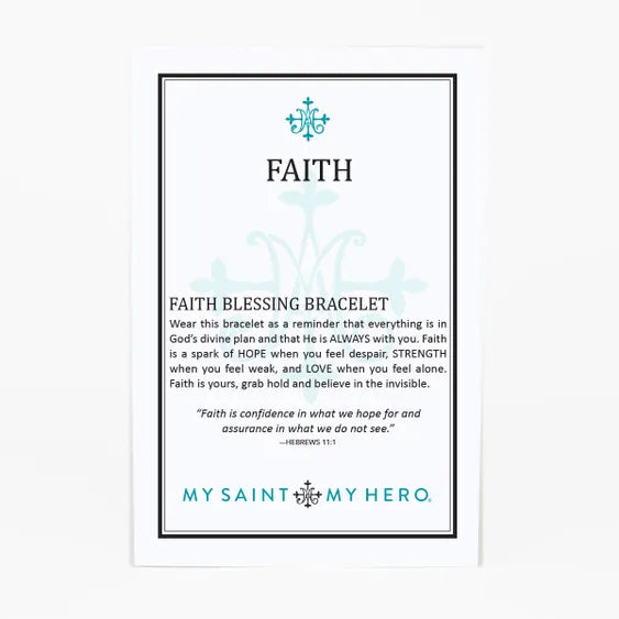 Faith Blessing Bracelet - Gold and Black