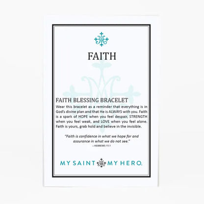 Faith Blessing Bracelet - Gold and Black