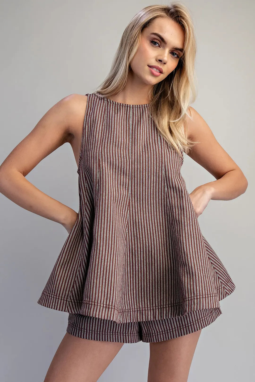 Striped Sleeveless Top