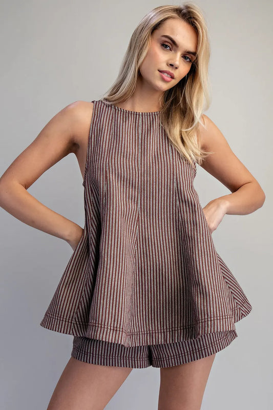 Striped Sleeveless Top