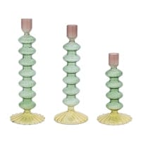 Spring Glass Taper Candle Holder (3 sizes available)