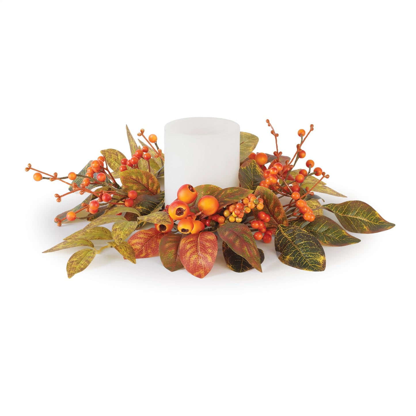 Autumnal  Mixed Berry Candle Ring 12"D