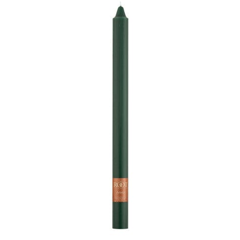 Smooth 12" Arista™ Dark Green Single Candle
