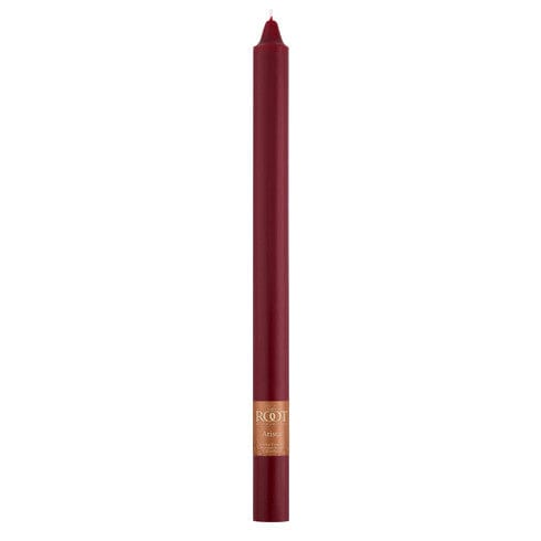 Smooth 12" Arista™ Garnet Single Candle