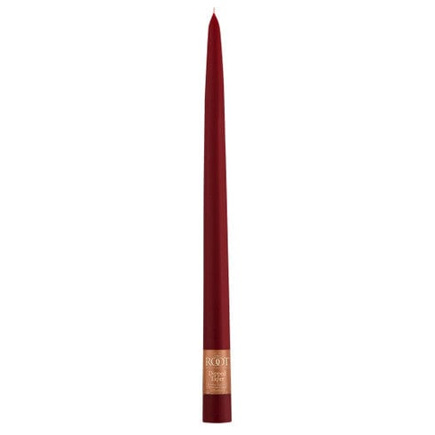 12" Dipped Taper Candle Garnet Single Candle