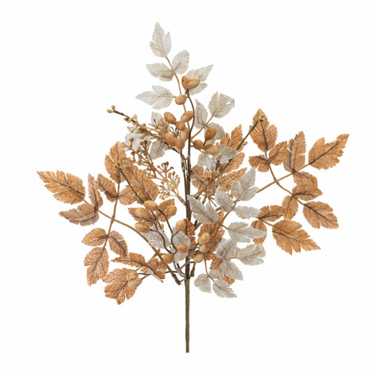 Taupe & Rust Fall Leaf Spray