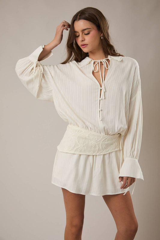 Low Waist Shirt Dress