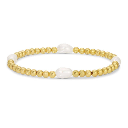 4mm Stretch Medium Pearl Bracelet
