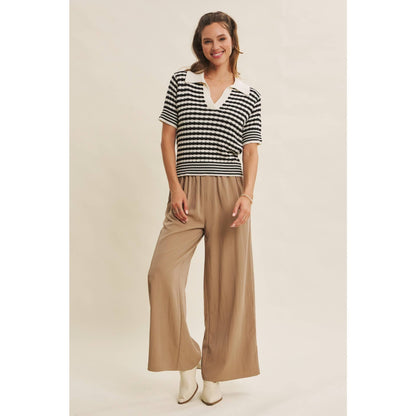 Washed Wide Leg Pants