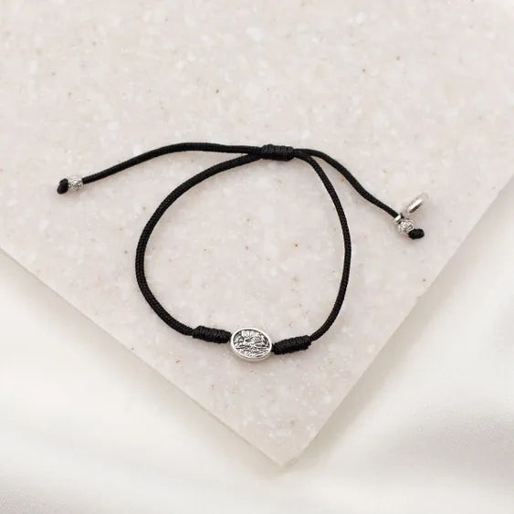 Archangel Michael Protection Bracelet - Black and Silver