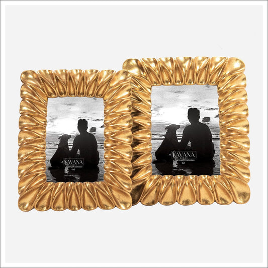 Jarren Wavy Gold Picture Frames - 2 Sizes