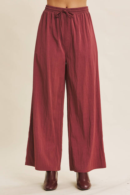 Washed Wide Leg Pants