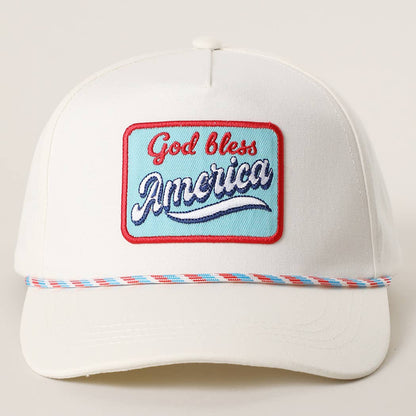 **Pre-Order** God Bless America Embroidered Patch Trucker Hat
