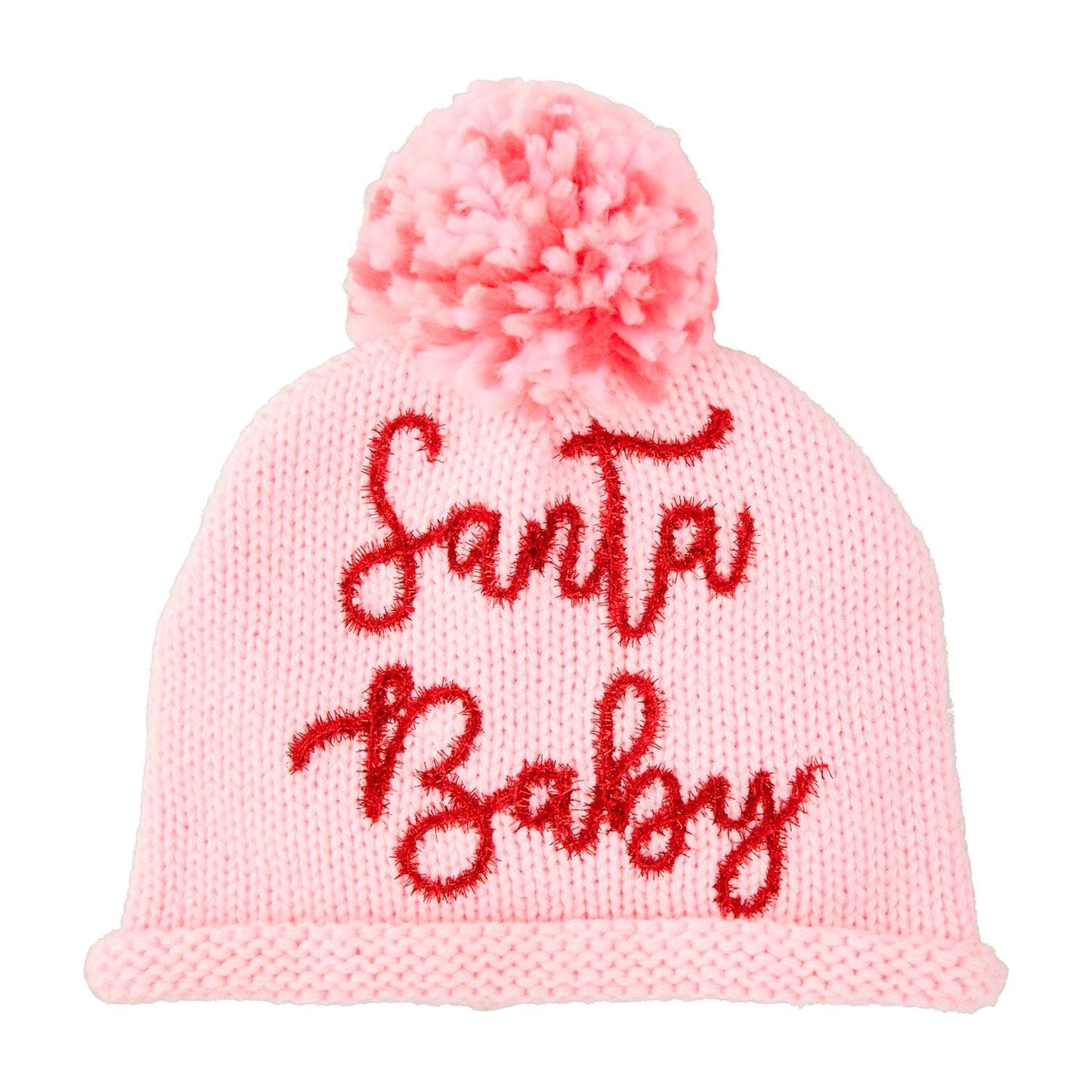 Santa Baby Pink Holiday Sparkle Hat