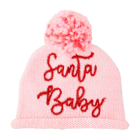 Santa Baby Pink Holiday Sparkle Hat