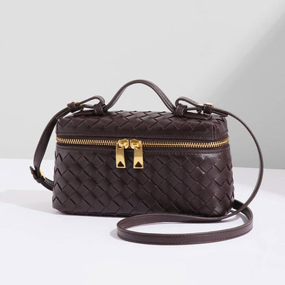 Handmade Woven Trendy Box Shoulder Bag_CWAB06123