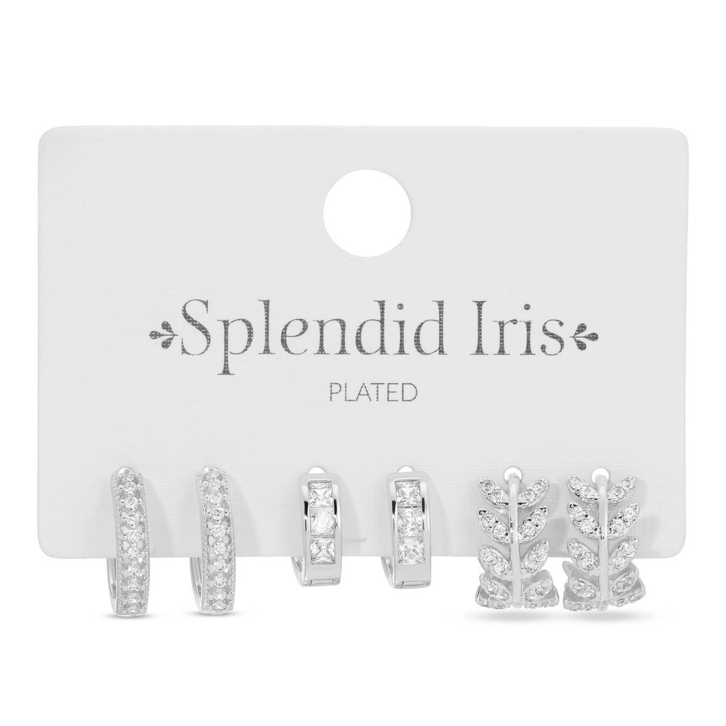 Set/3, Assorted Pavé Huggies