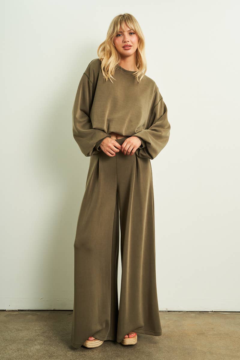 6807-Wide Palazzo Pants
