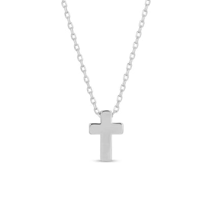 Small Simple Cross Necklace