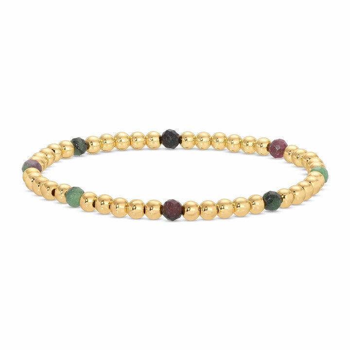Assorted Stretch Beaded Bracelets With Stone Accents
