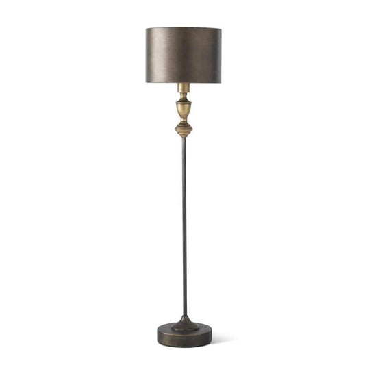 39.5" Brushed Gold Slender Spine Lamp w/ Metal Shade