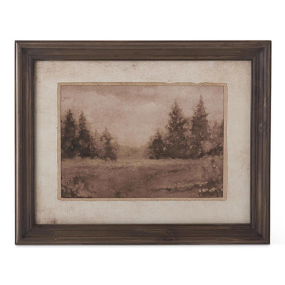 19.75 Inch Dark Fir Wood Framed Naturescape Prints