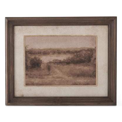 19.75 Inch Dark Fir Wood Framed Naturescape Prints